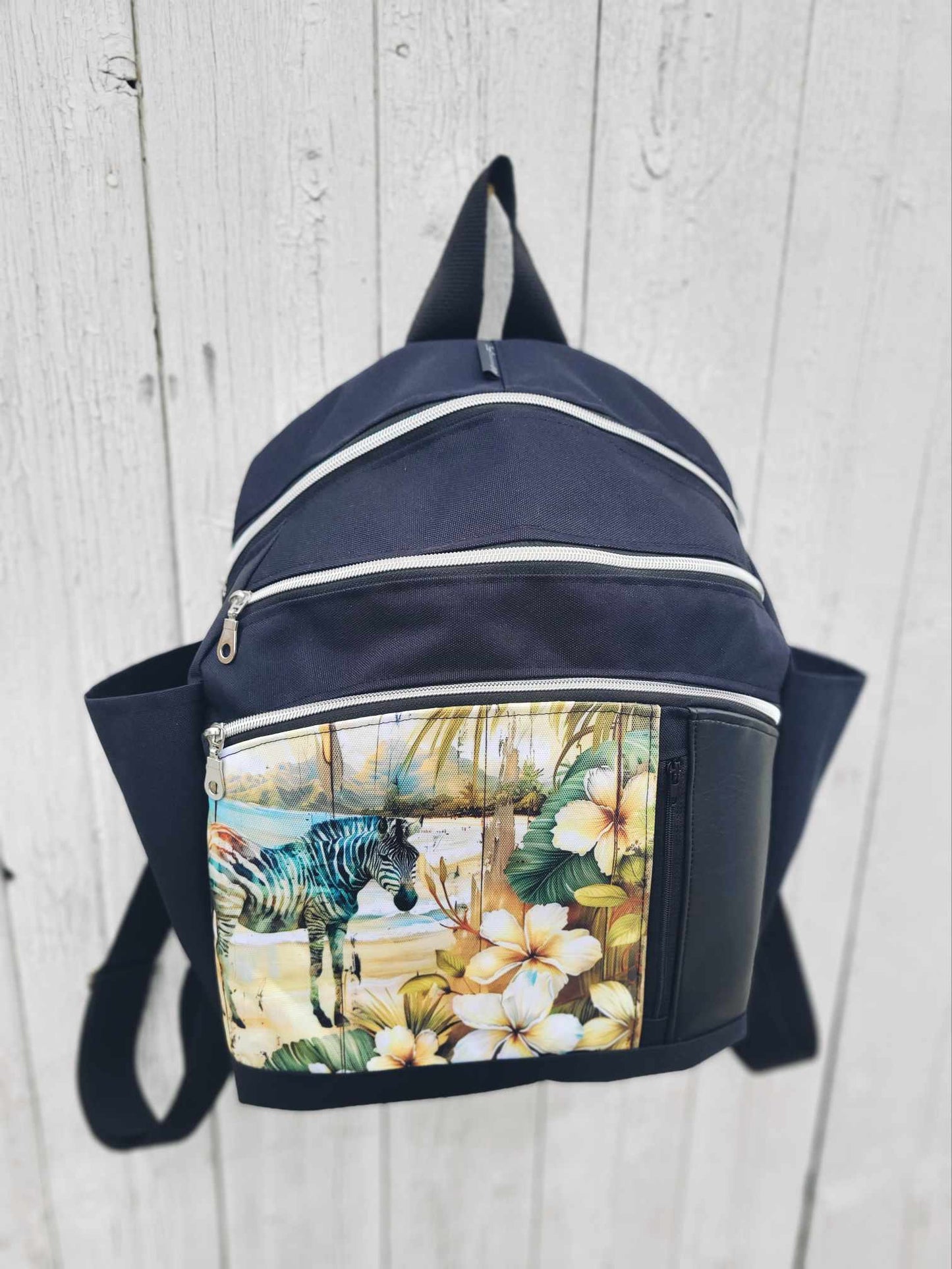 PRÊT À PARTIR - Sac à dos/sacoche VICTORIA Zèbre - Créations V&V