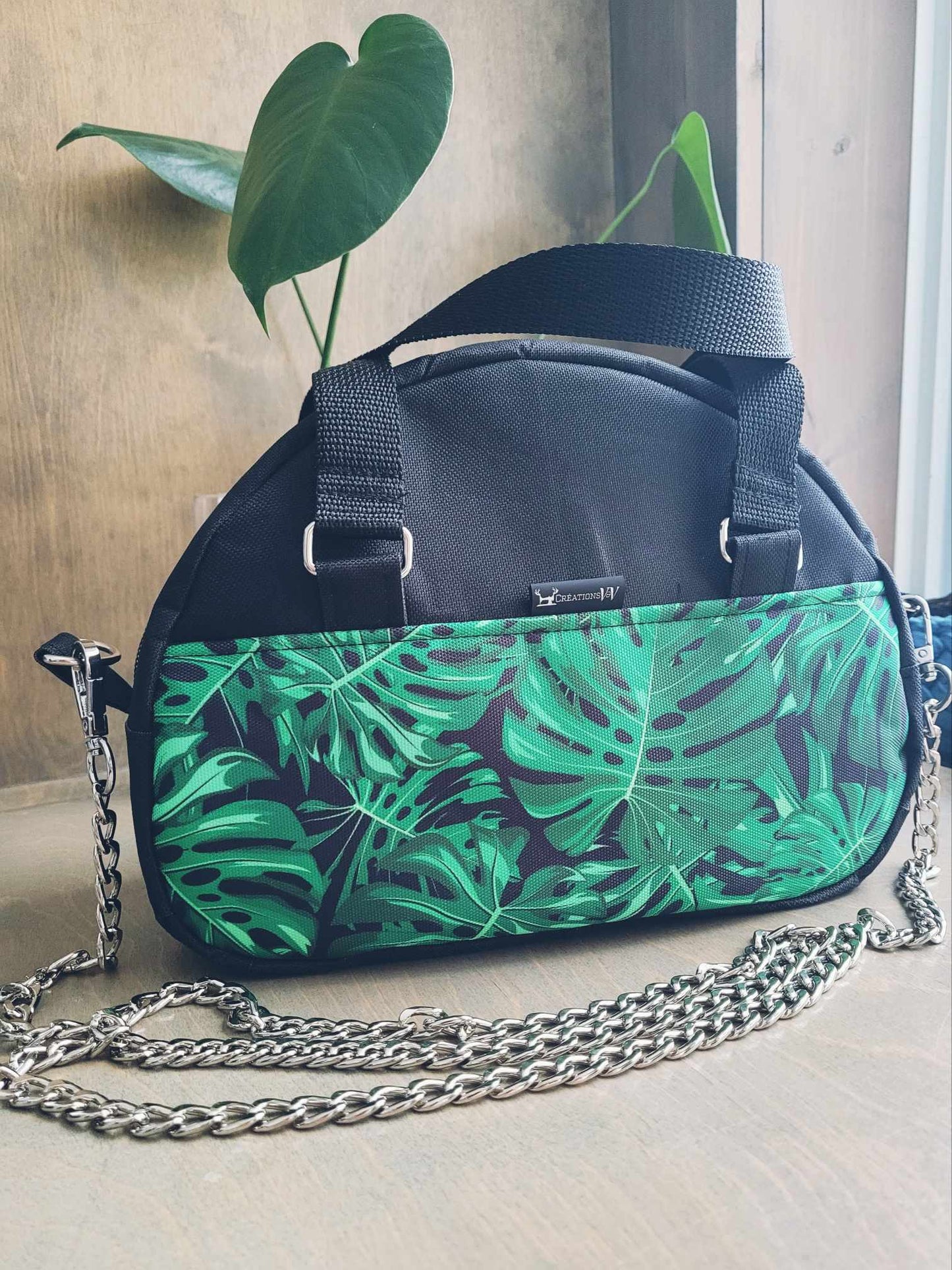 PRÊT À PARTIR - Sac à main TILY - Monstera - Créations V&V