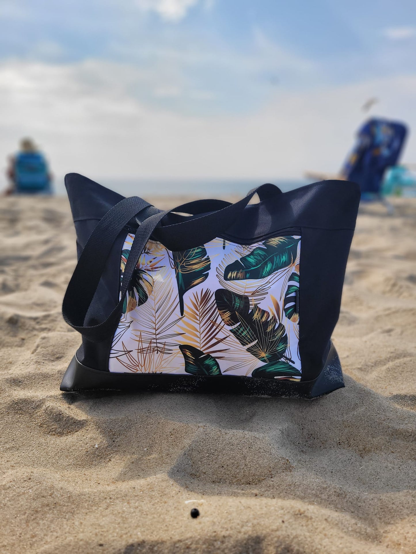 Sac de plage/fourre-tout (GRAND) - PERSONNALISÉ