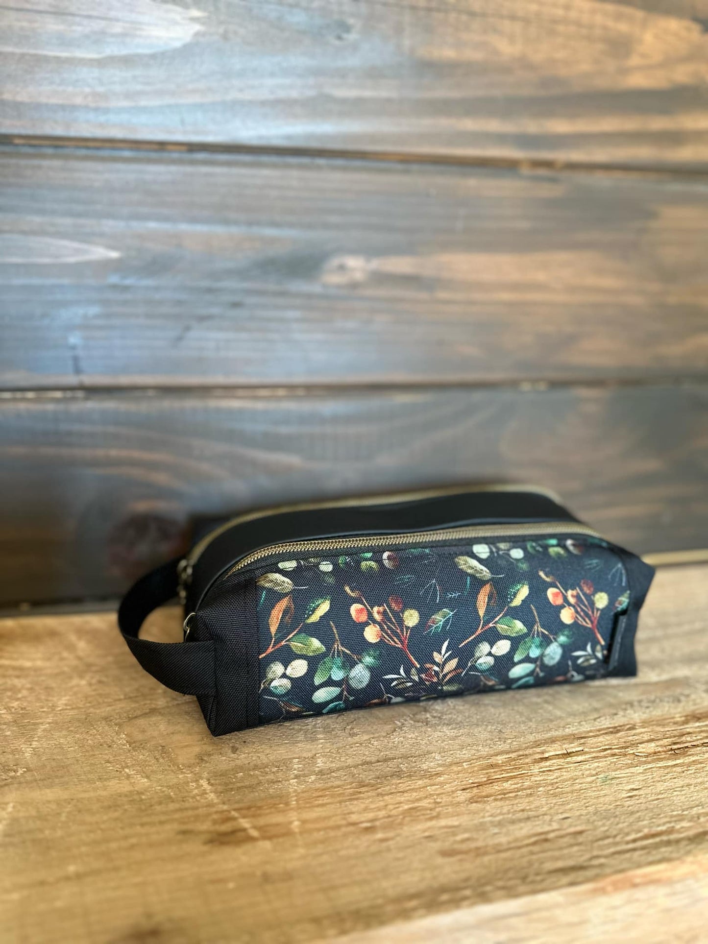 PRÊT À PARTIR - Trousse DOUBLE / Coffre à crayons - VERT ET NOIR