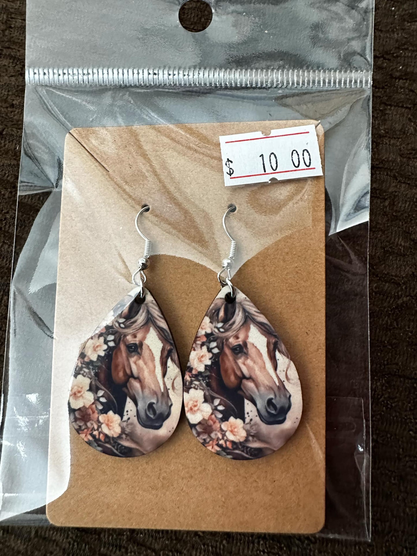 BOUCLES D'OREILLES - cheval