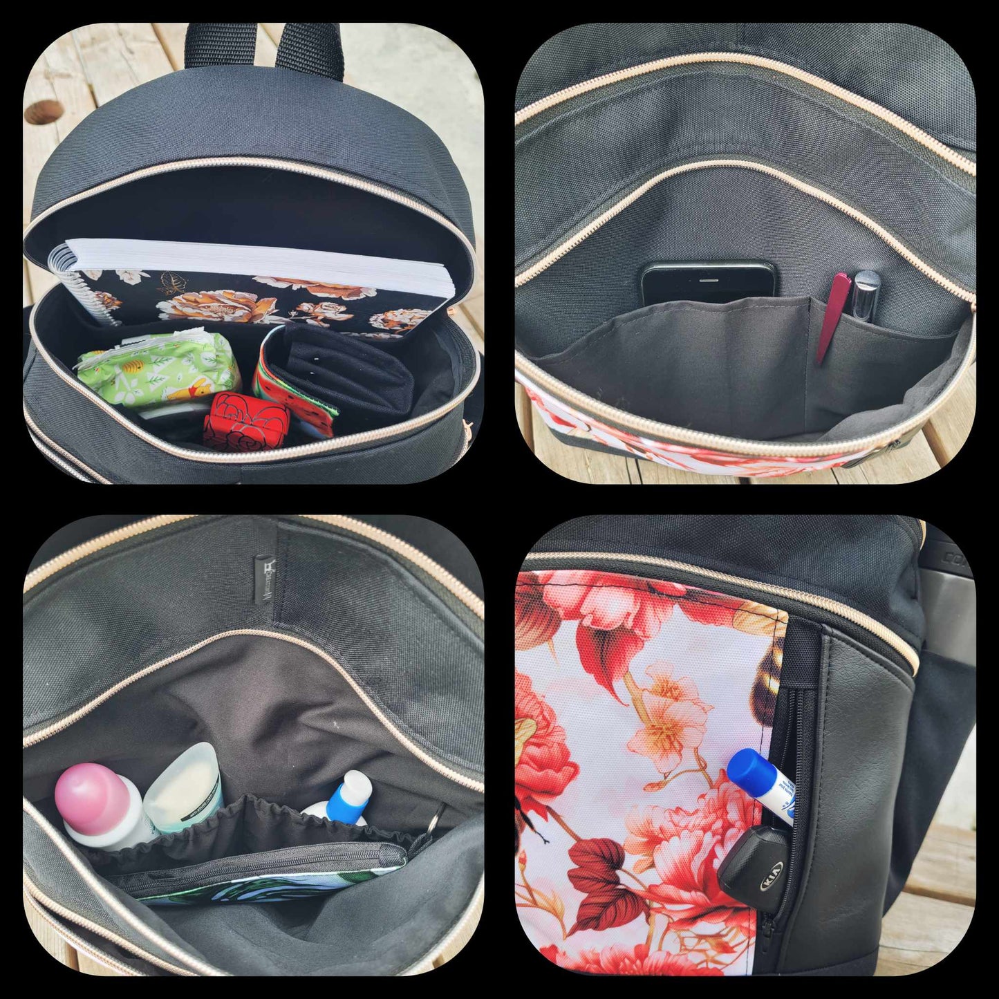 PRÊT À PARTIR - Sac à dos/sacoche VICTORIA Zèbre - Créations V&V