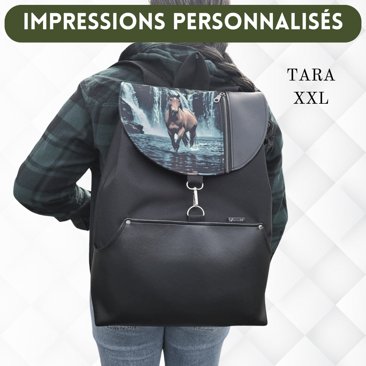 Sac à dos TARA XXL PERSONNALISÉ - Créations V&V