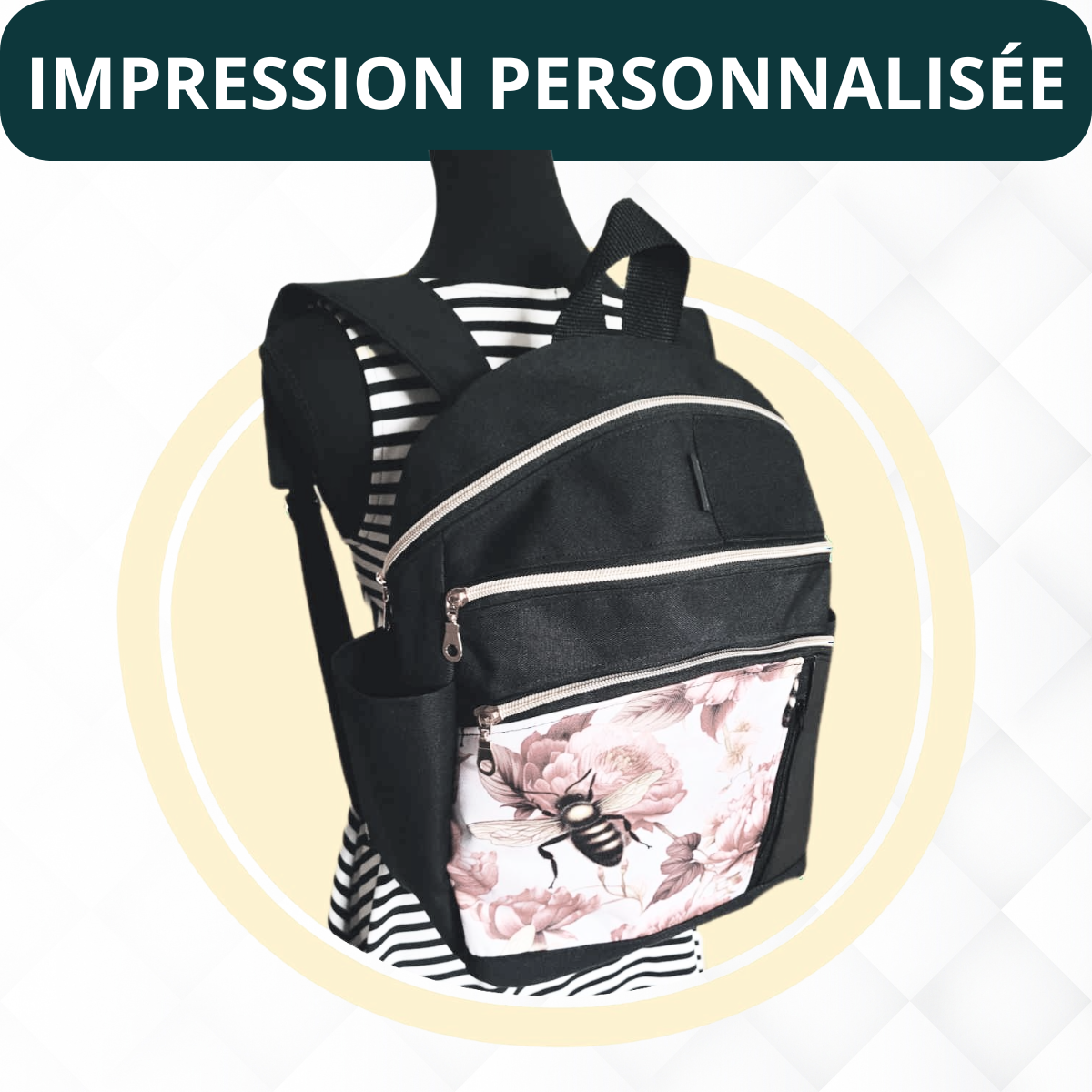 Sac à dos/sacoche VICTORIA - PERSONNALISÉ - Créations V&V