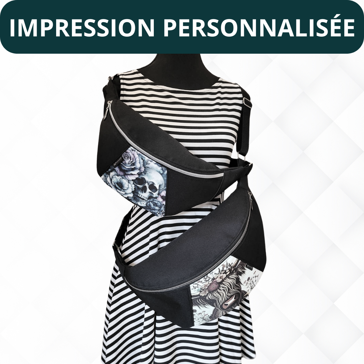 Sac BANANE 2.0 PERSONNALISÉ (2 formats) - Créations V&V
