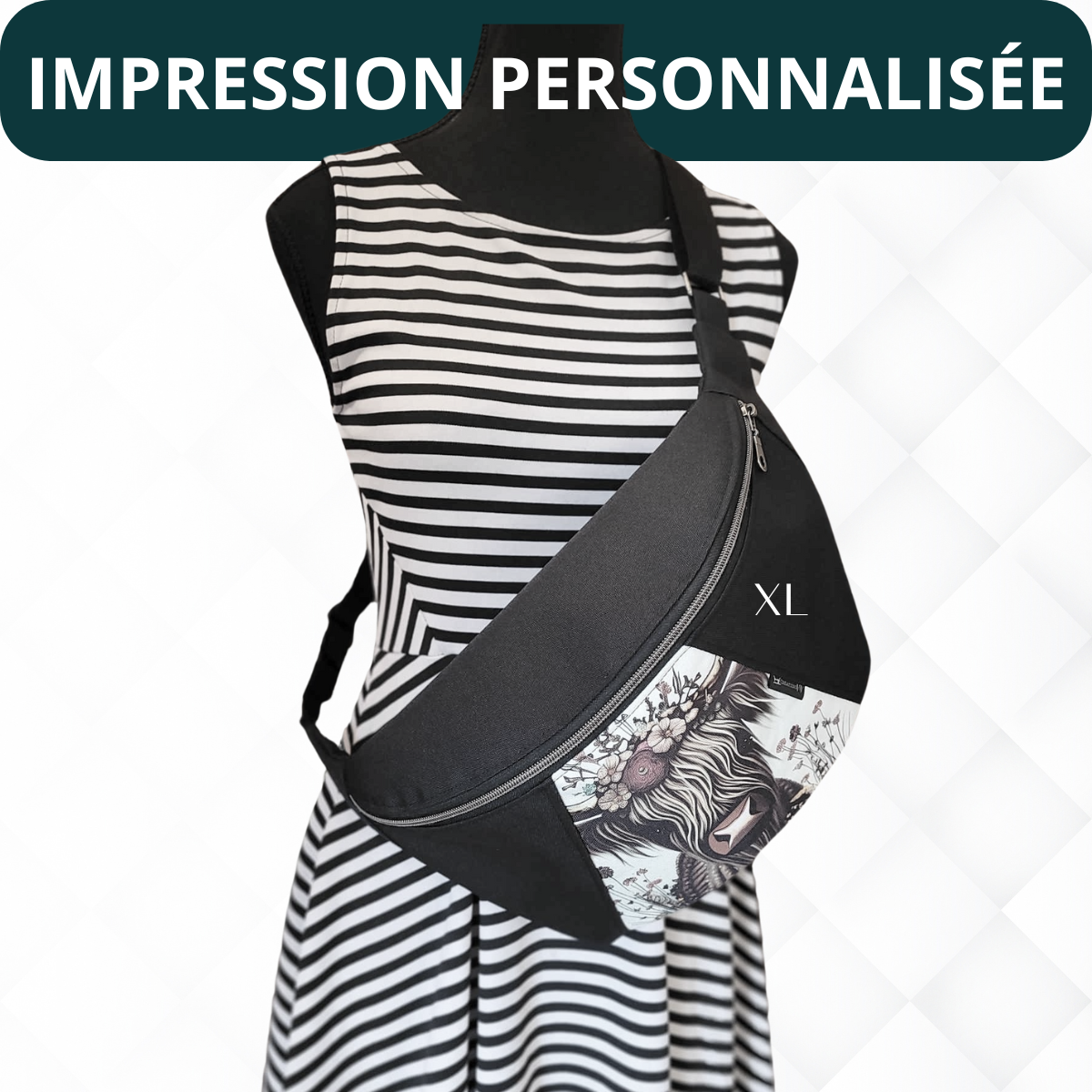 Sac BANANE 2.0 PERSONNALISÉ (2 formats) - Créations V&V