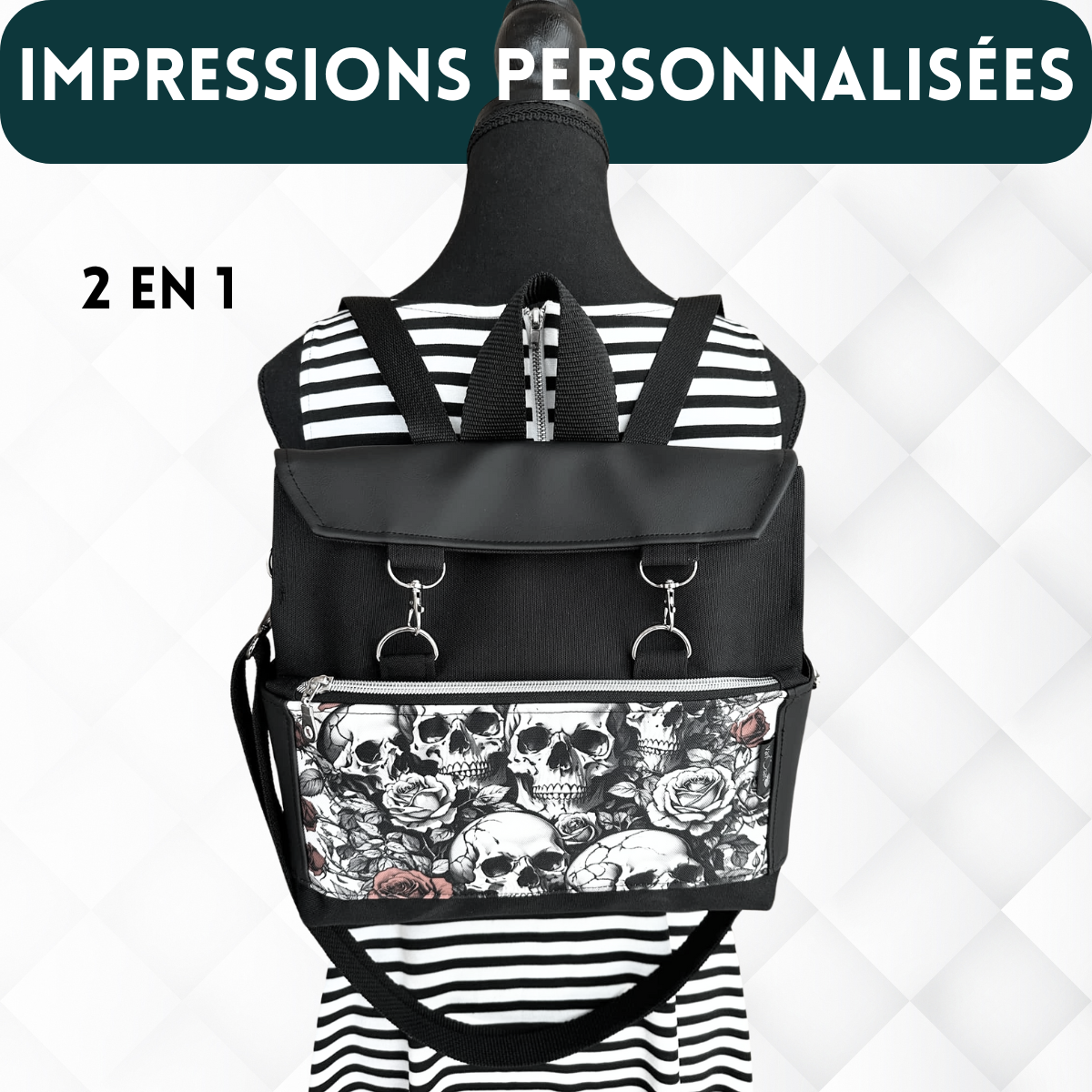 Sac ROMY 2 en 1 - PERSONNALISÉ