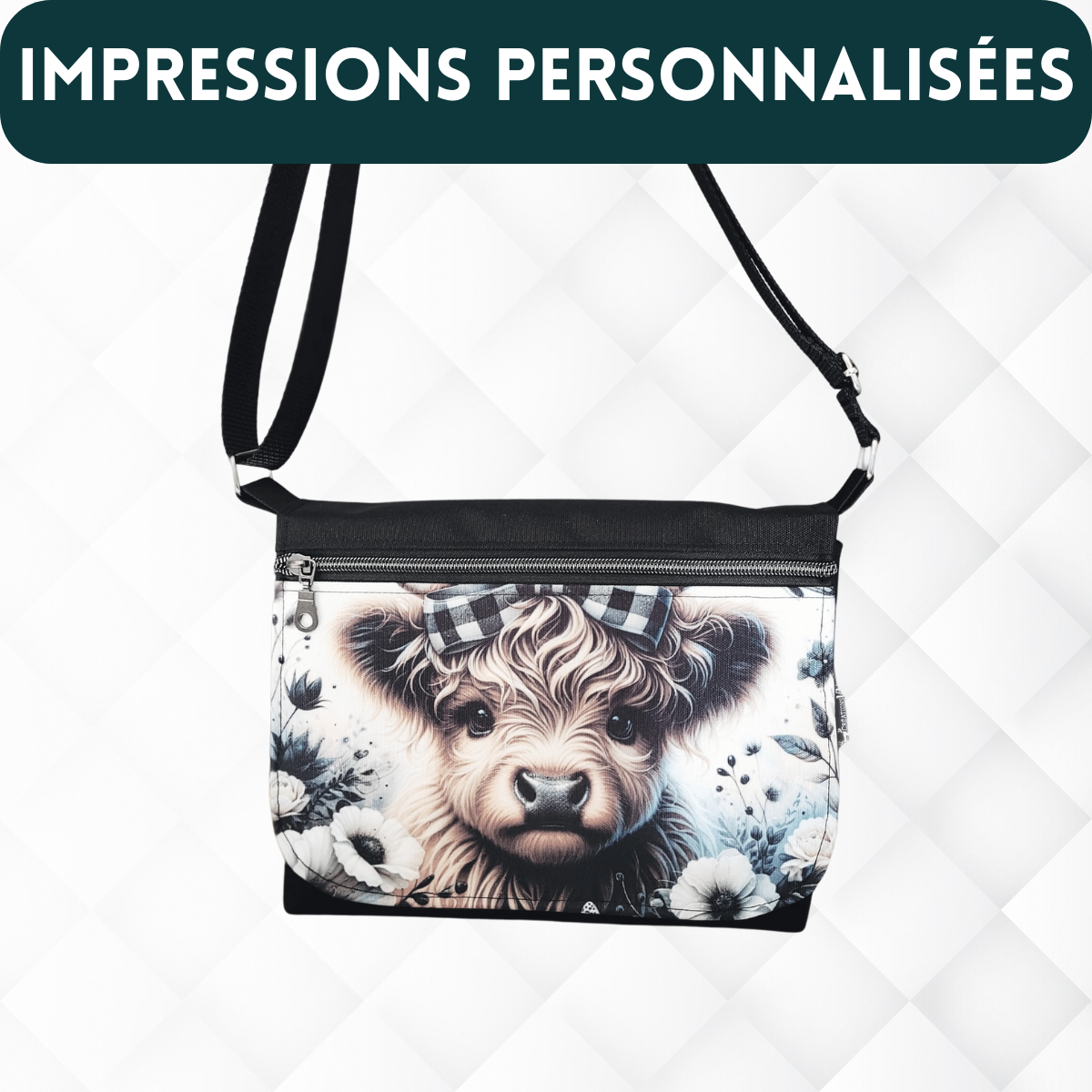 Sac à main TEO à bandoulière PERSONNALISÉ - Main Image