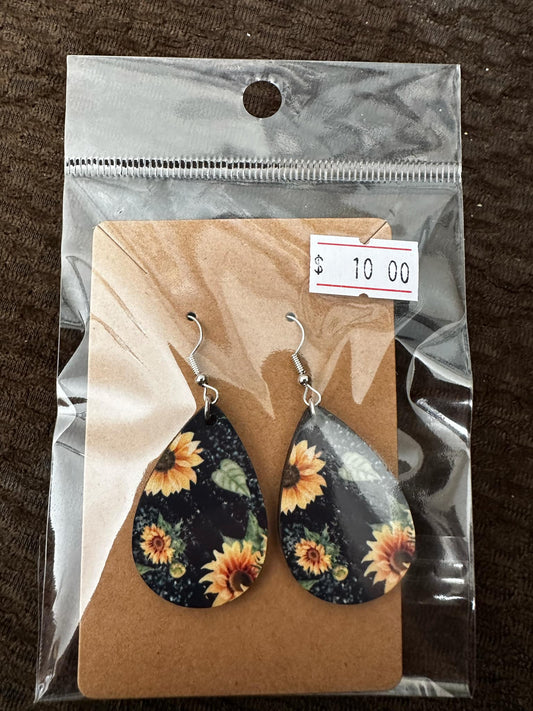 BOUCLES D'OREILLES - tournesol