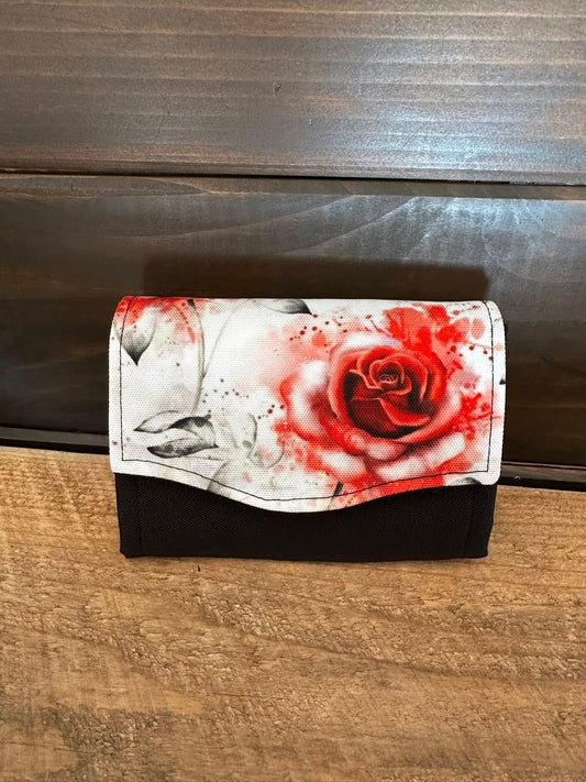 PRÊT À PARTIR - Portefeuille roses rouge