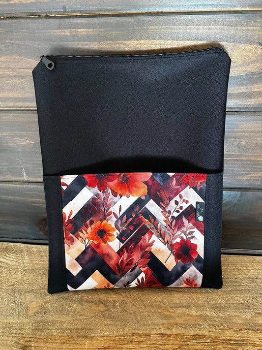 PRÊT À PARTIR - Pochette protège-livre/tablette fleurs