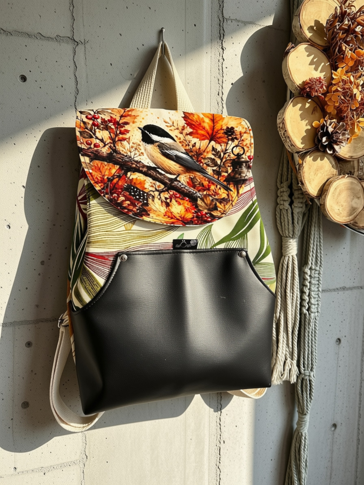 PRÊT À PARTIR - Sac à dos TARA Oiseau/Automne