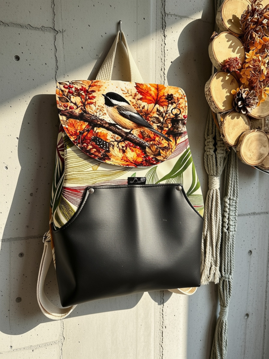 PRÊT À PARTIR - Sac à dos TARA Oiseau/Automne