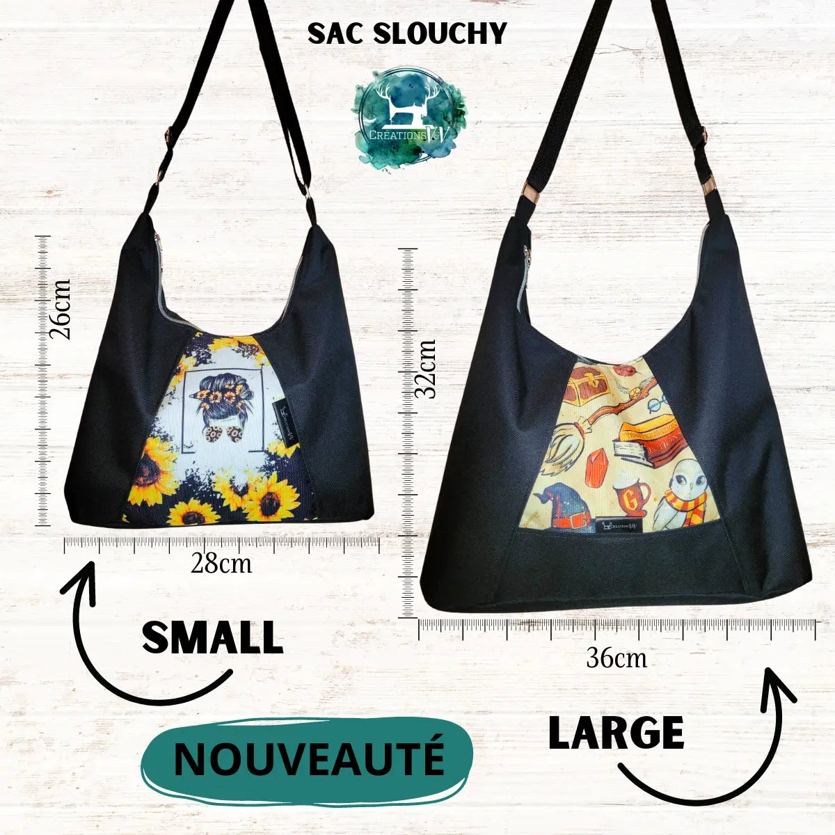 Sac SLOUCHY Personnalisé CréationsV&V Boutique