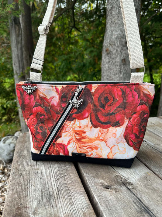 ROSES SAUVAGE - Sac TORY ( PRÊT À PARTIR )