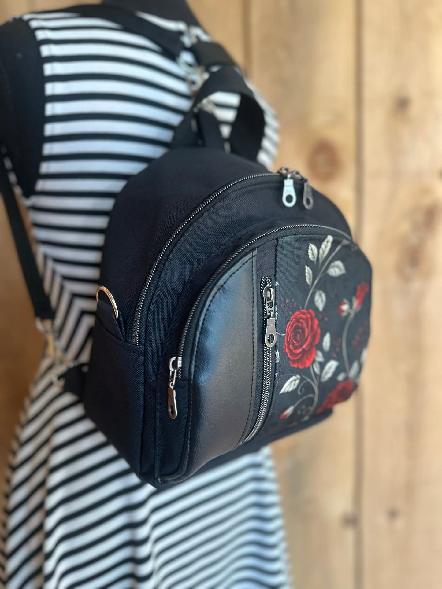 PRÊT À PARTIR - Sac à dos convertible MOLLY FLEUR ROUGE