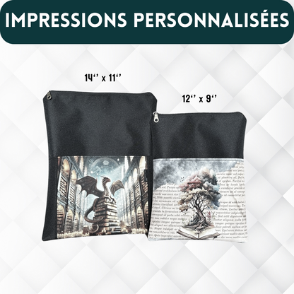 Pochette Protège-Livre, portable/tablette - PERSONNALISÉ
