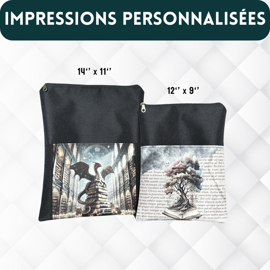 Pochette Protège-Livre, portable/tablette - PERSONNALISÉ